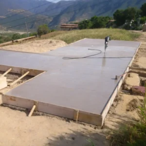 Cimentacion del terreno para construccion con sistema steel framing