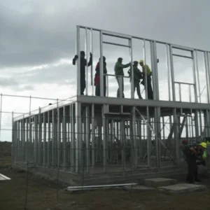construccionde vivienda de varias plantas con sistema perfiles steel frame